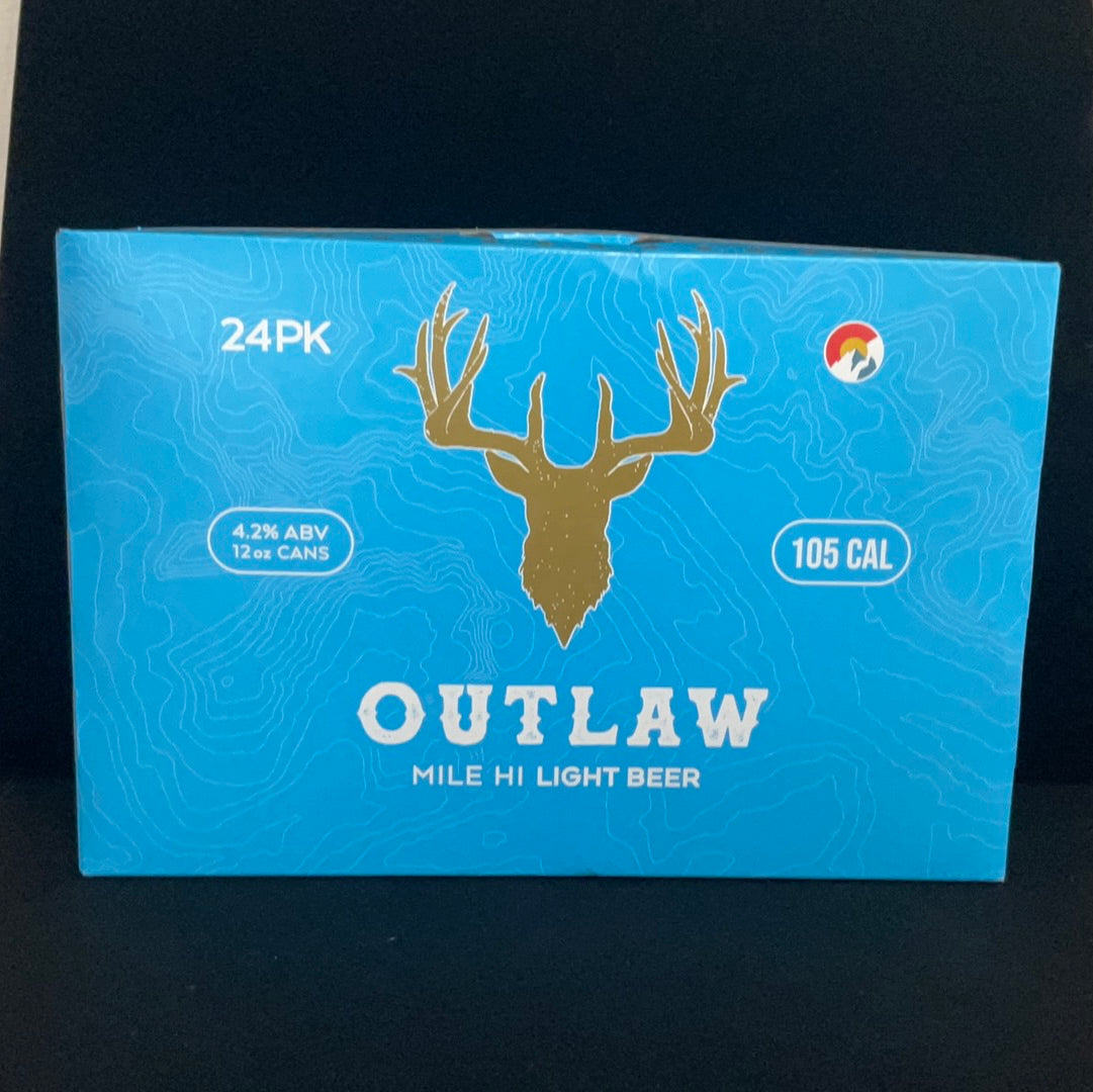 Tivoli Outlaw Light Beer 12oz Cans (24pk)