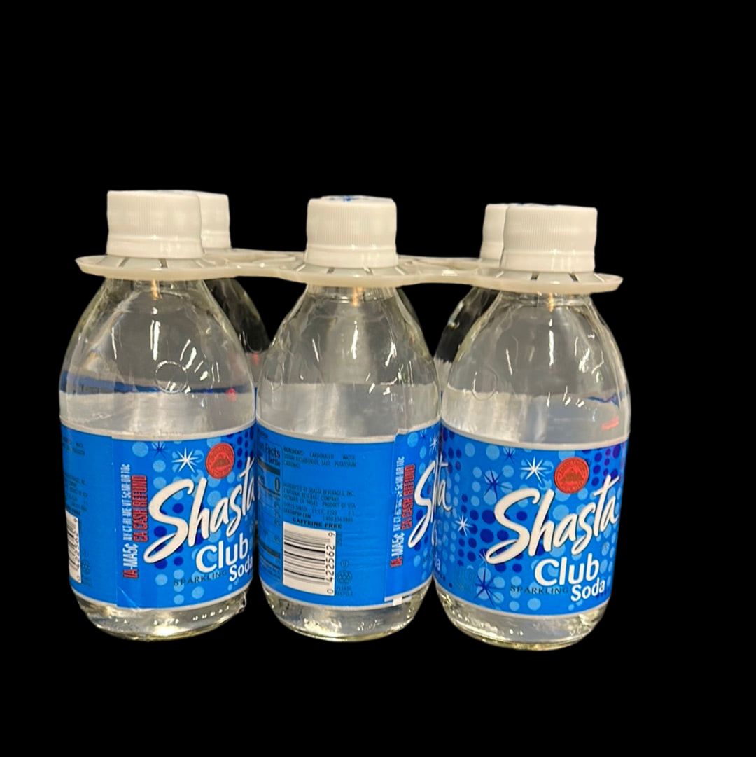 Shasta Club Soda 10oz Bottles (6pk)