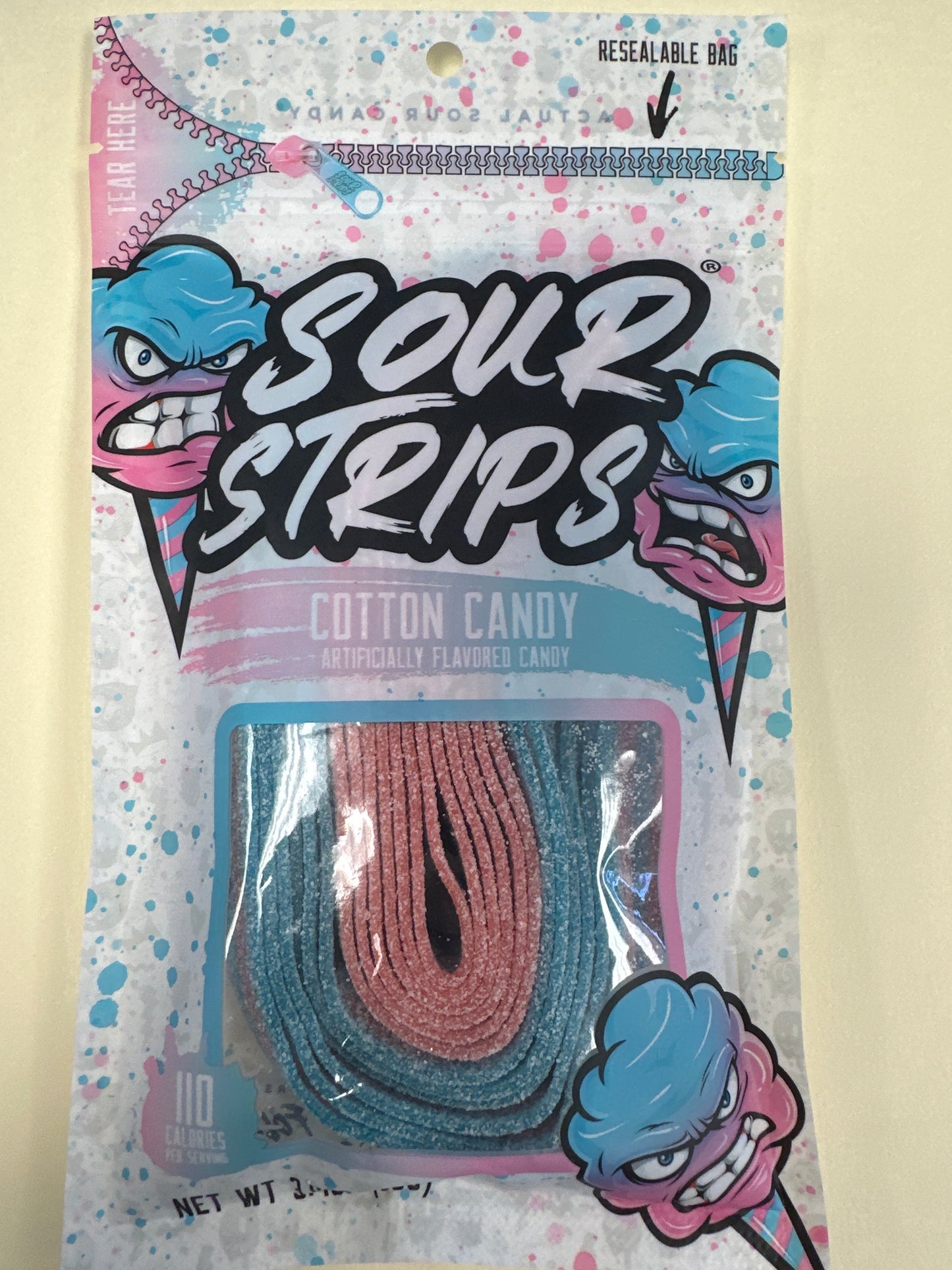 Sour Strips Cotton Candy