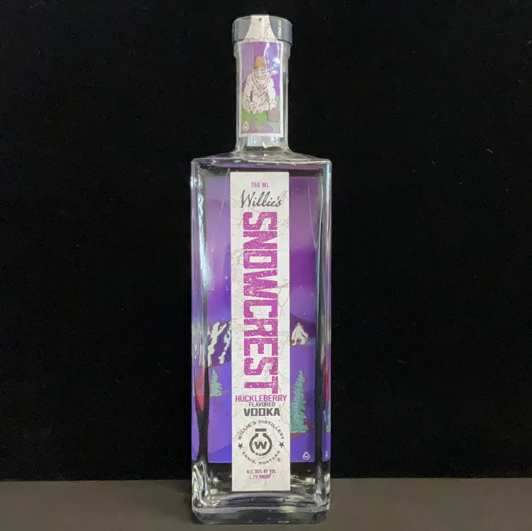 Willie's Snowcrest Huckleberry Vodka 750mL