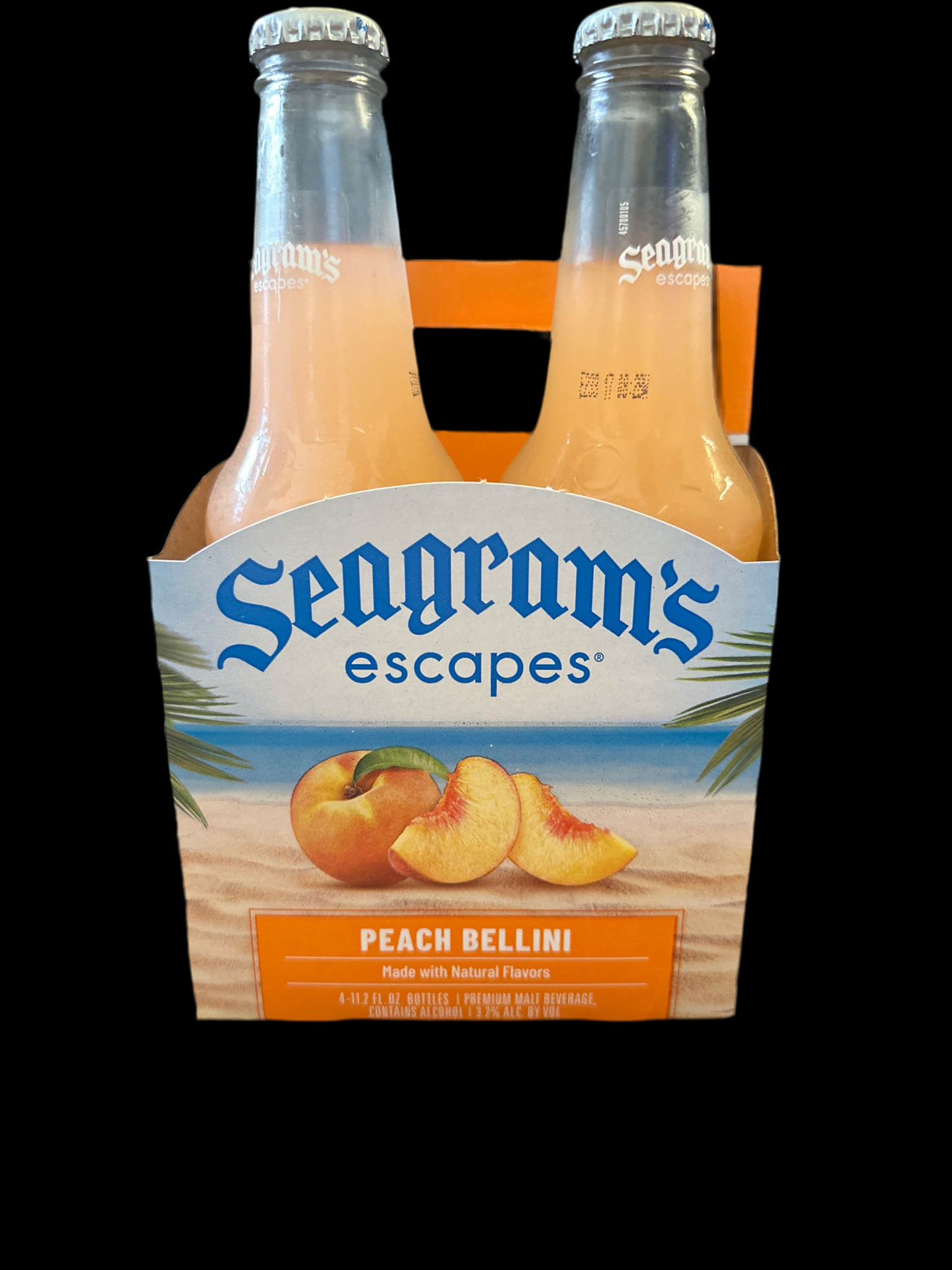 Seagrams Peach Bellini 11.2oz Bottles (4pk)