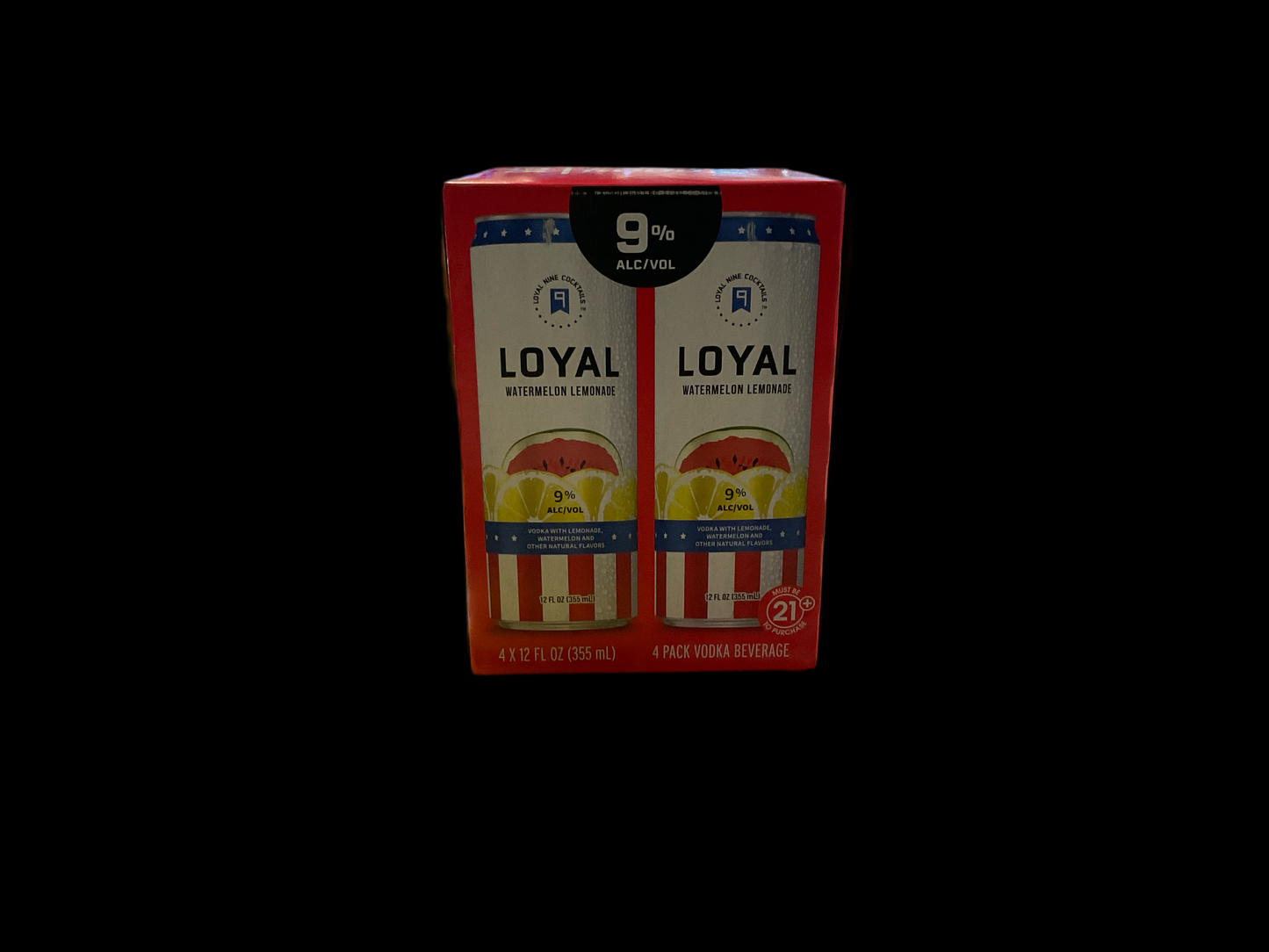 Loyal 9 Watermelon Lemonade 12oz Cans (4pk)
