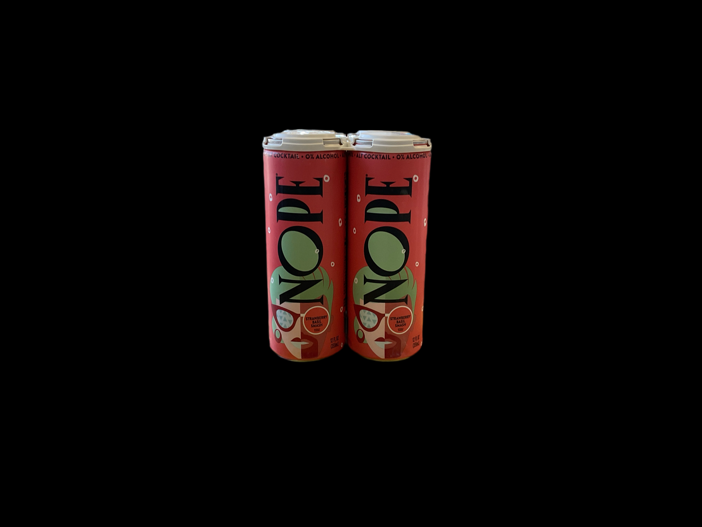 Nope Strawberry Basil Smash N/A 12oz Cans (4pk)