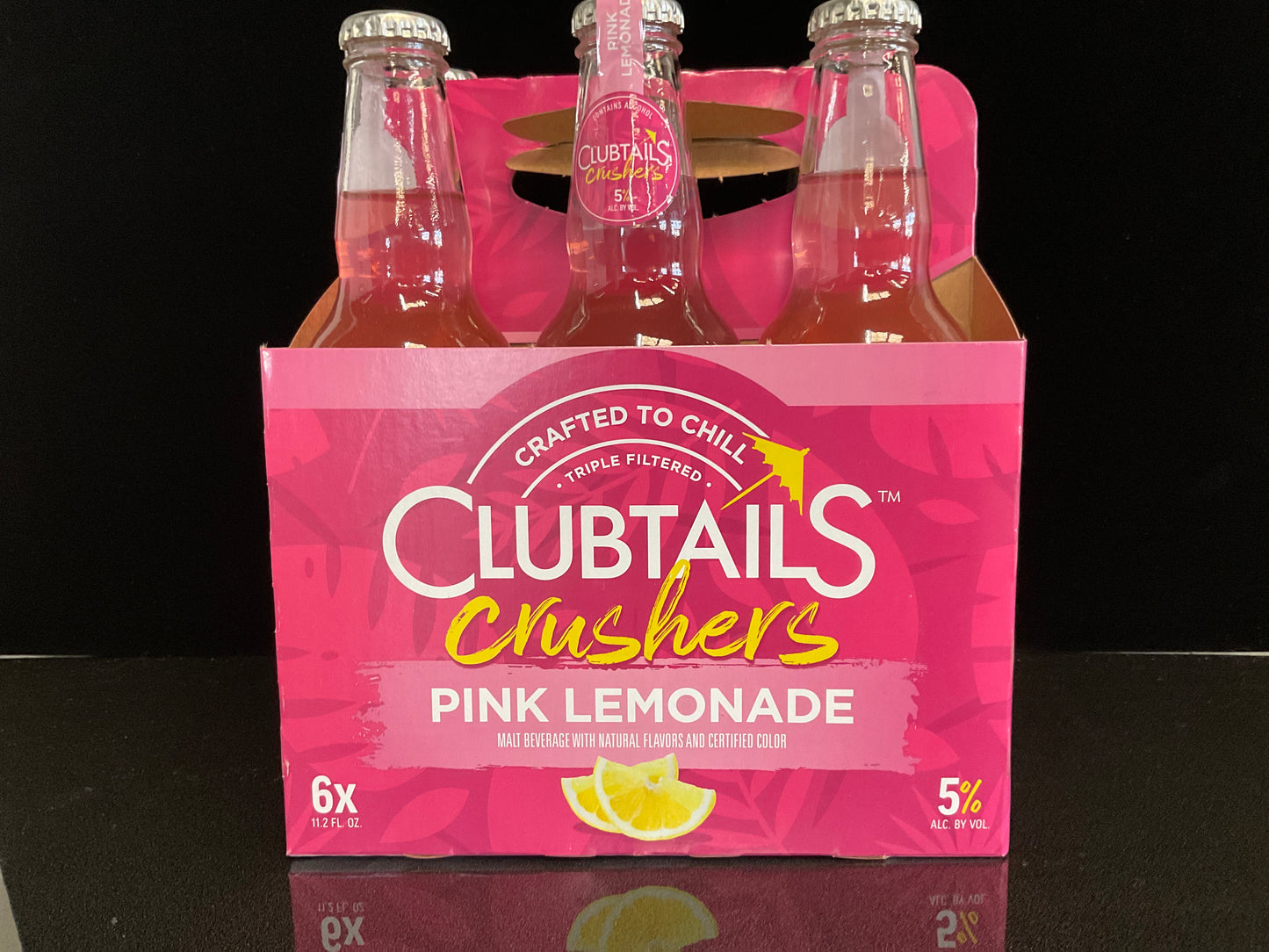 Clubtails Crushers Pink Lemonade 11.2oz Bottles (6pk)