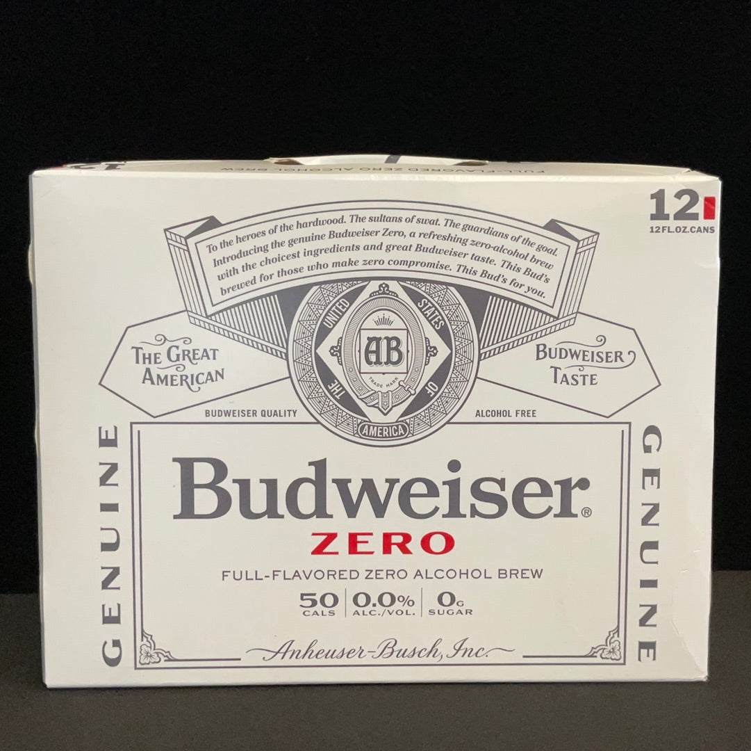 Budweiser Zero 12oz Cans (12pk)
