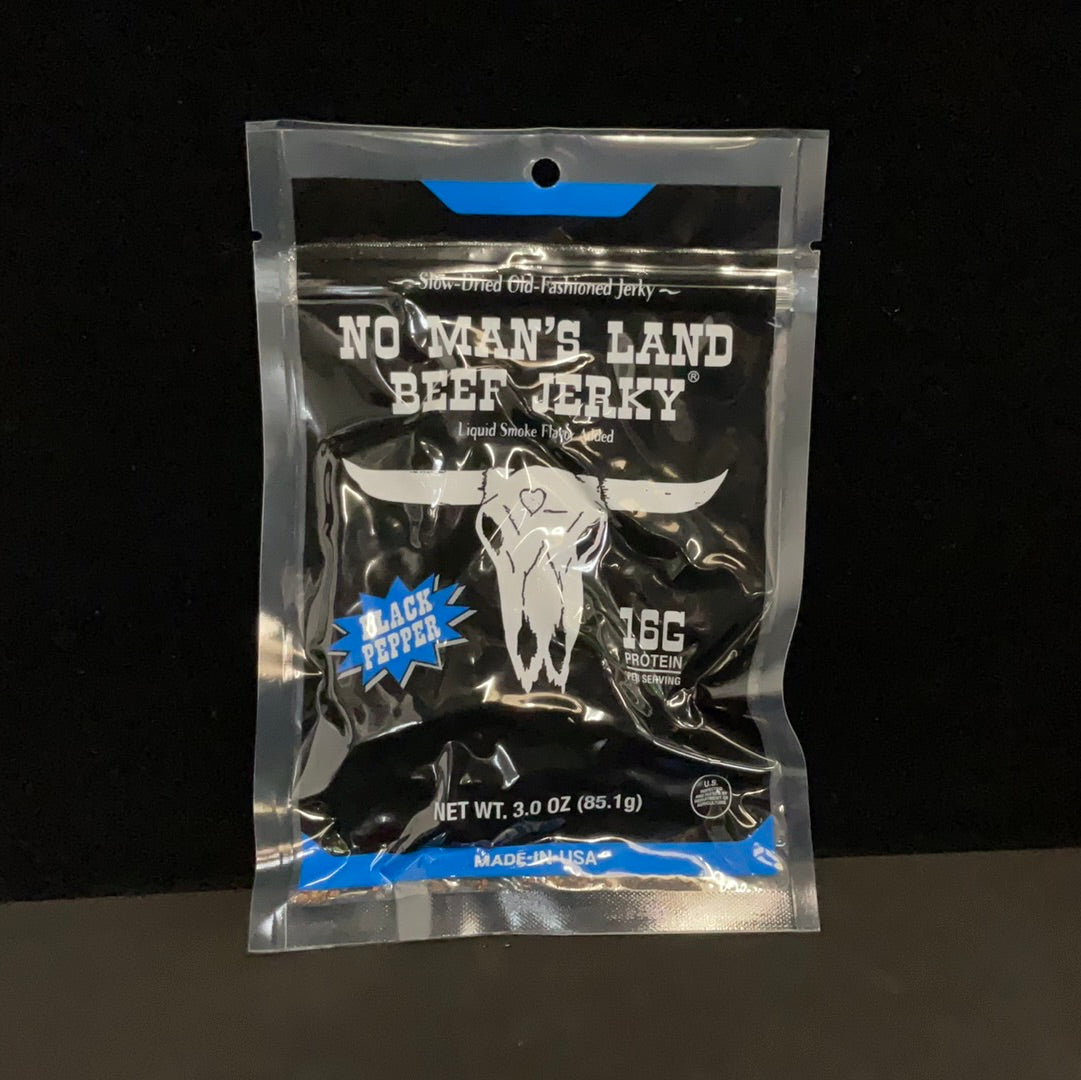 No Mans Land Black Pepper Beef Jerky