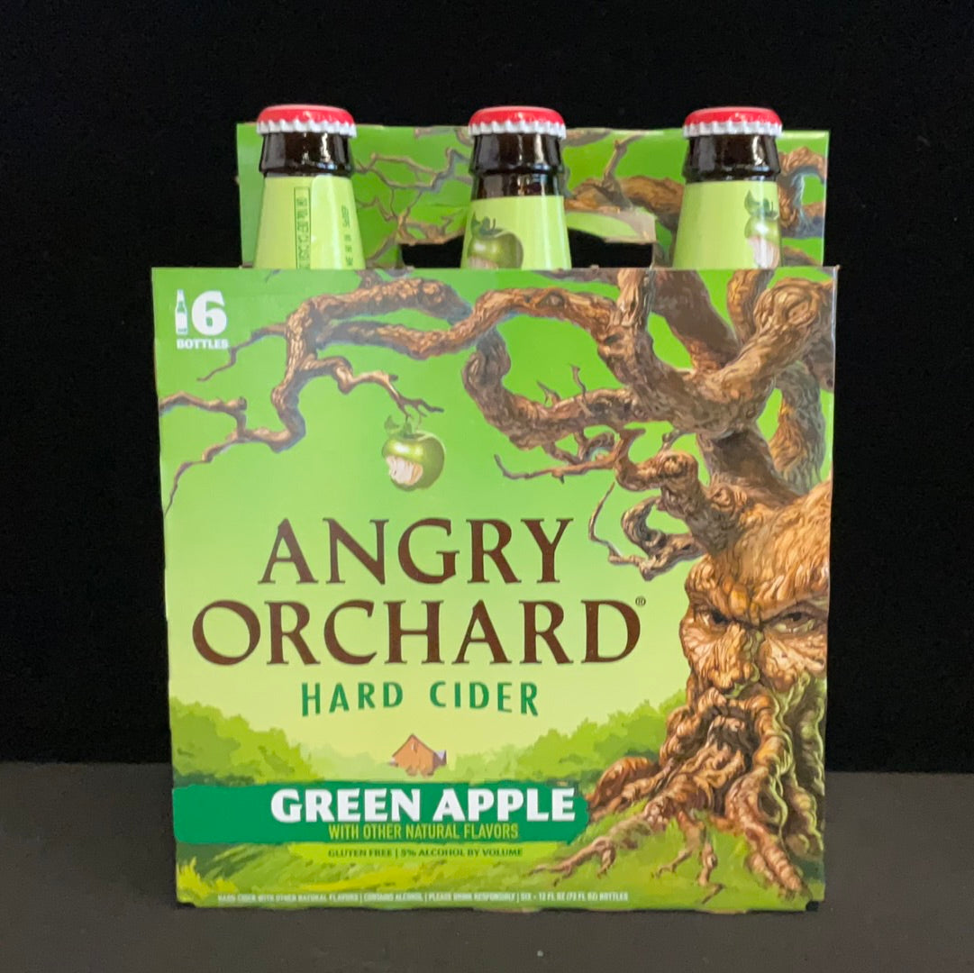 Angry Orchard Hard Cider Green Apple 12oz Bottles (6pk)