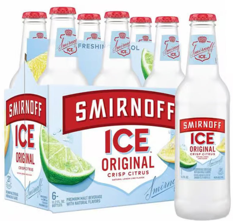 Smirnoff Ice Original Crisp Citrus 12oz Bottles (6pk)