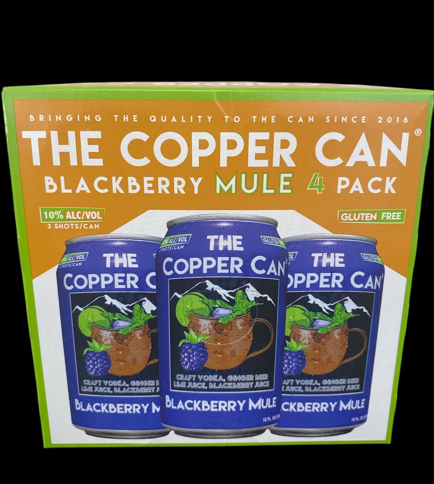 The Copper Can Blackberry Mule 12oz Cans (4pk)