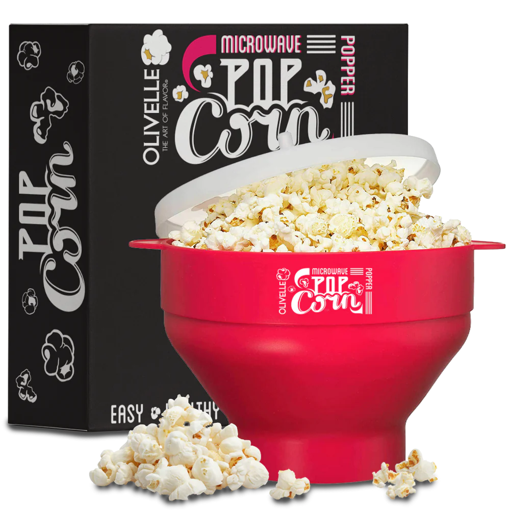 Olivelle Silicone Microwave Popcorn Popper (Watermelon)