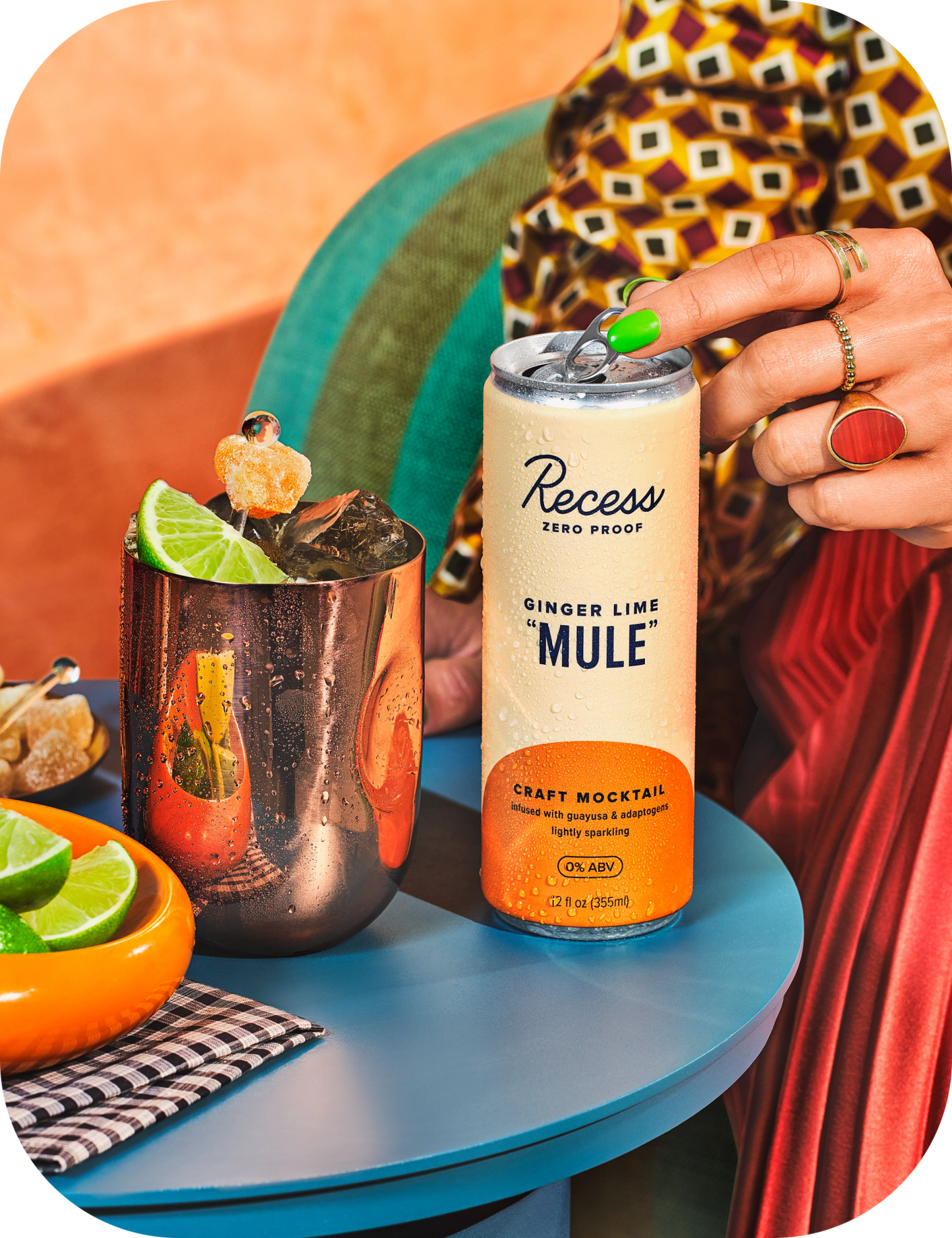 Recess N/A Ginger Lime "Mule" 12oz Cans (4Pk)
