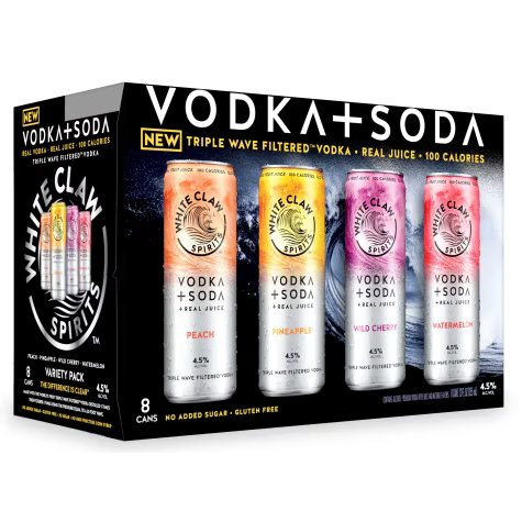 White Claw Vodka + Soda Seltzer Variety Pack #1 12oz Can (8pk)