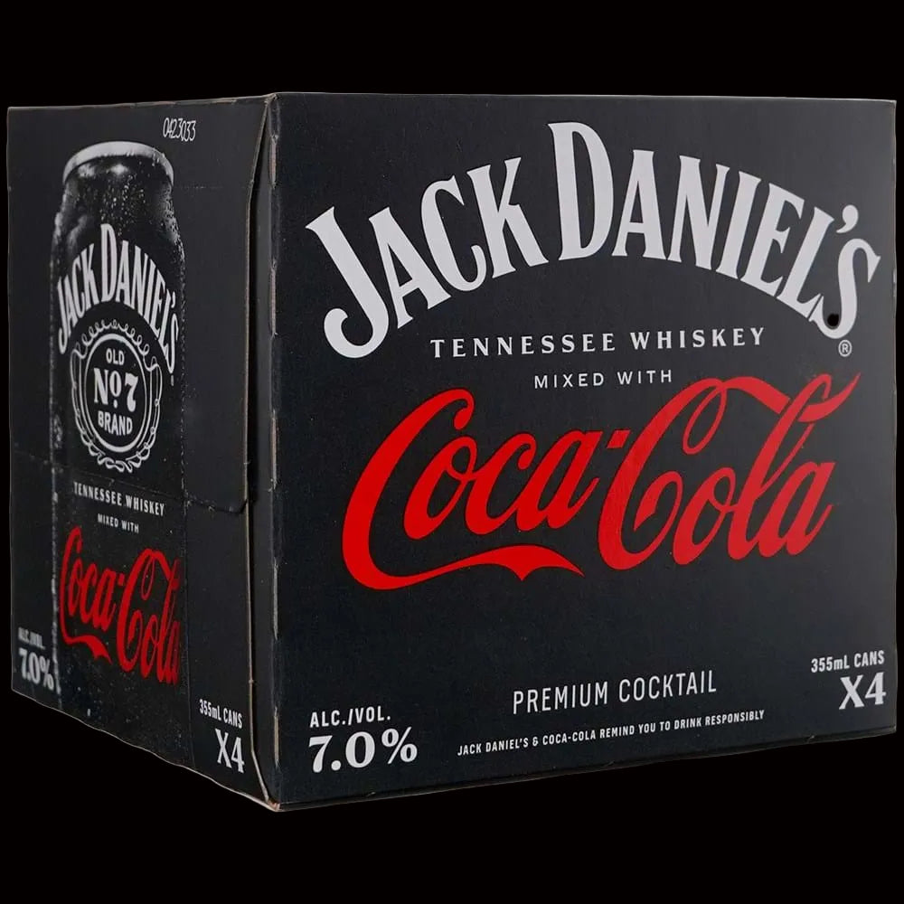 Jack Daniel's Coca-Cola Cans (4pk)