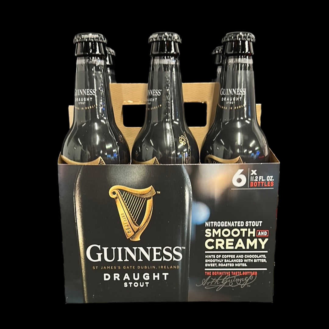 Guinness Draught Stout 12oz Bottles (6pk)