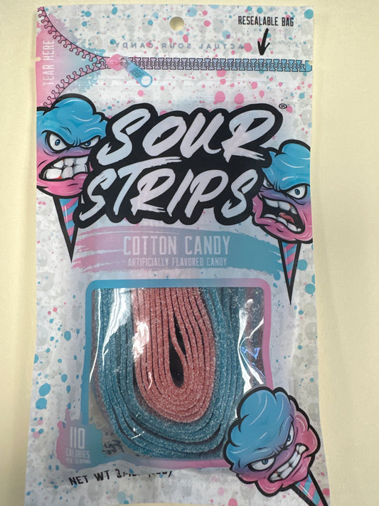 Sour Strips Cotton Candy