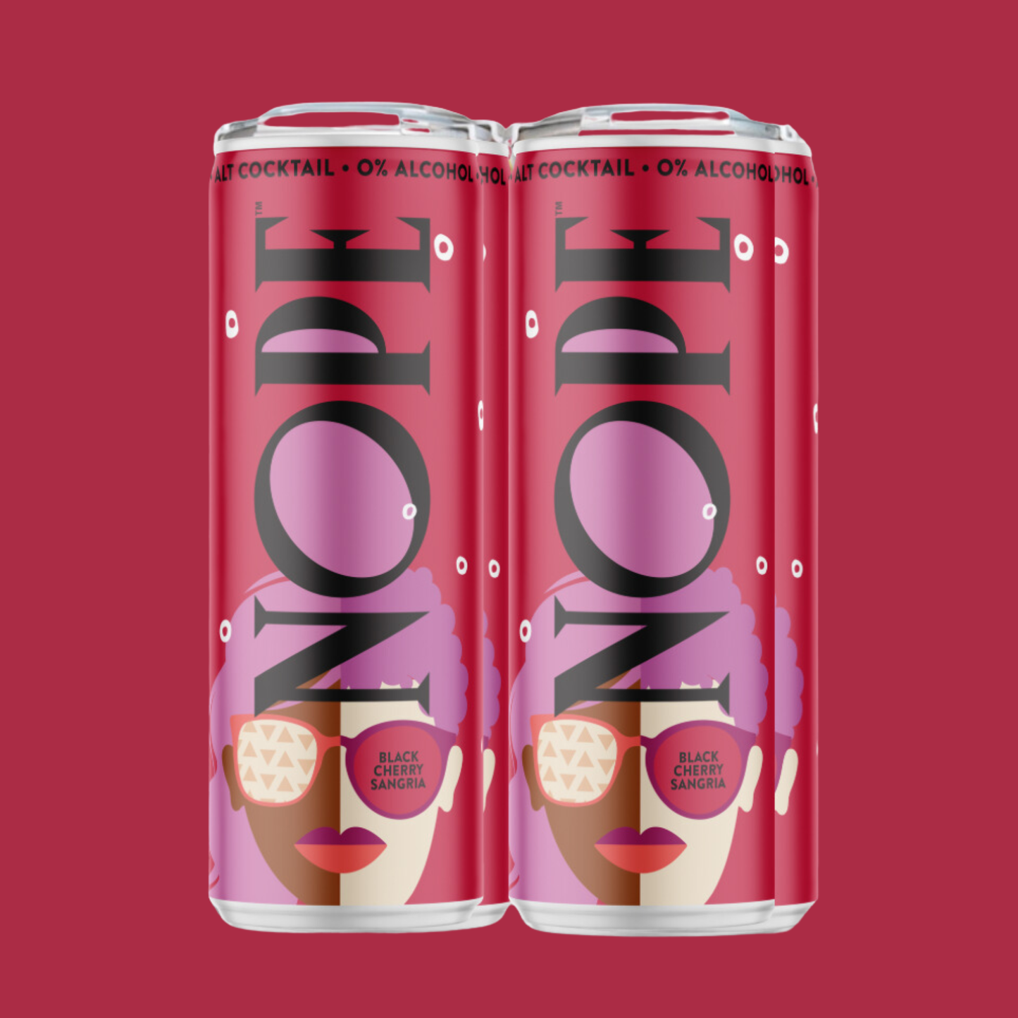 NOPE Beverages Black Cherry N/A Sangria 12oz Cans (24pk)