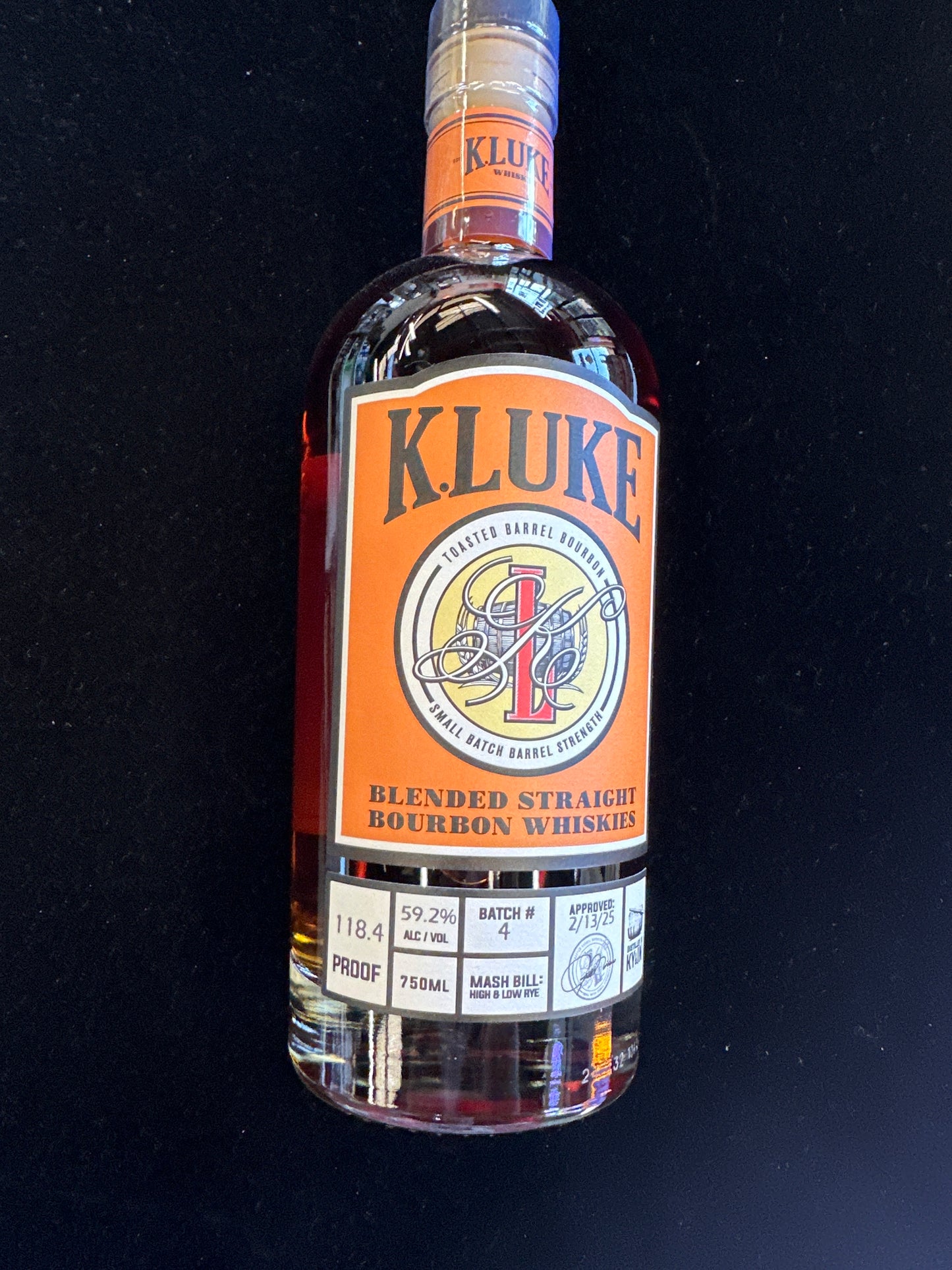 K Luke Toasted Bourbon 750mL