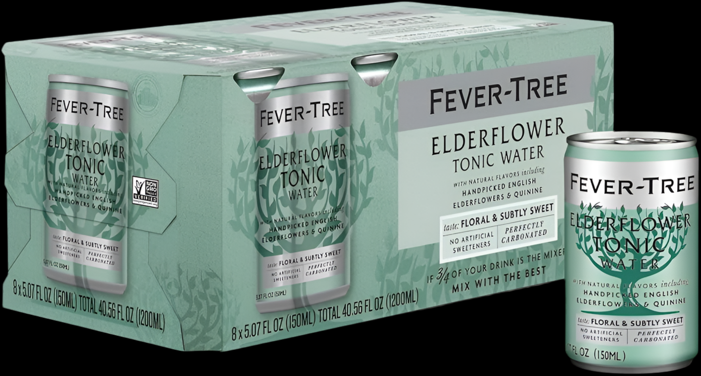 Fever-Tree Elderflower Tonic Water 5oz Cans (8pk)