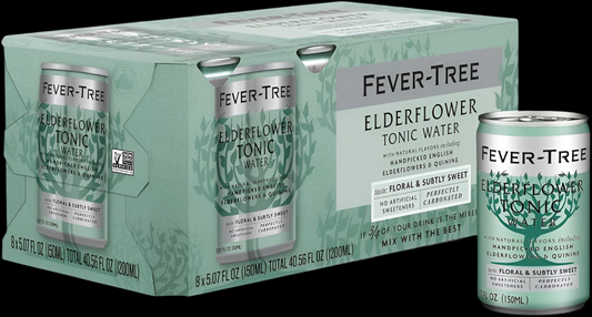 Fever-Tree Elderflower Tonic Water 5oz Cans (8pk)