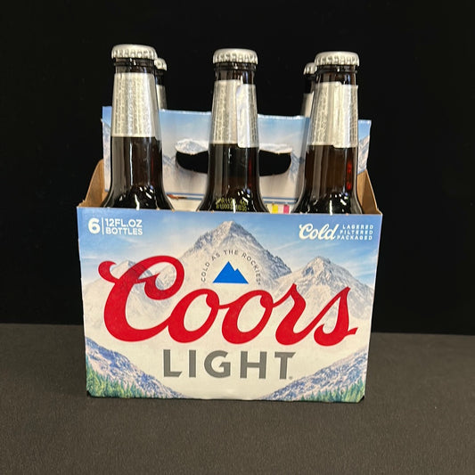 Coors Light 12oz Bottles (6pk)
