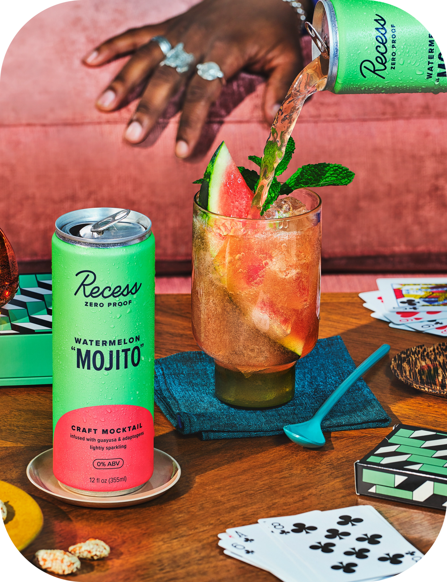 Recess N/A Watermelon "Mojito" 12oz Cans (4Pk)