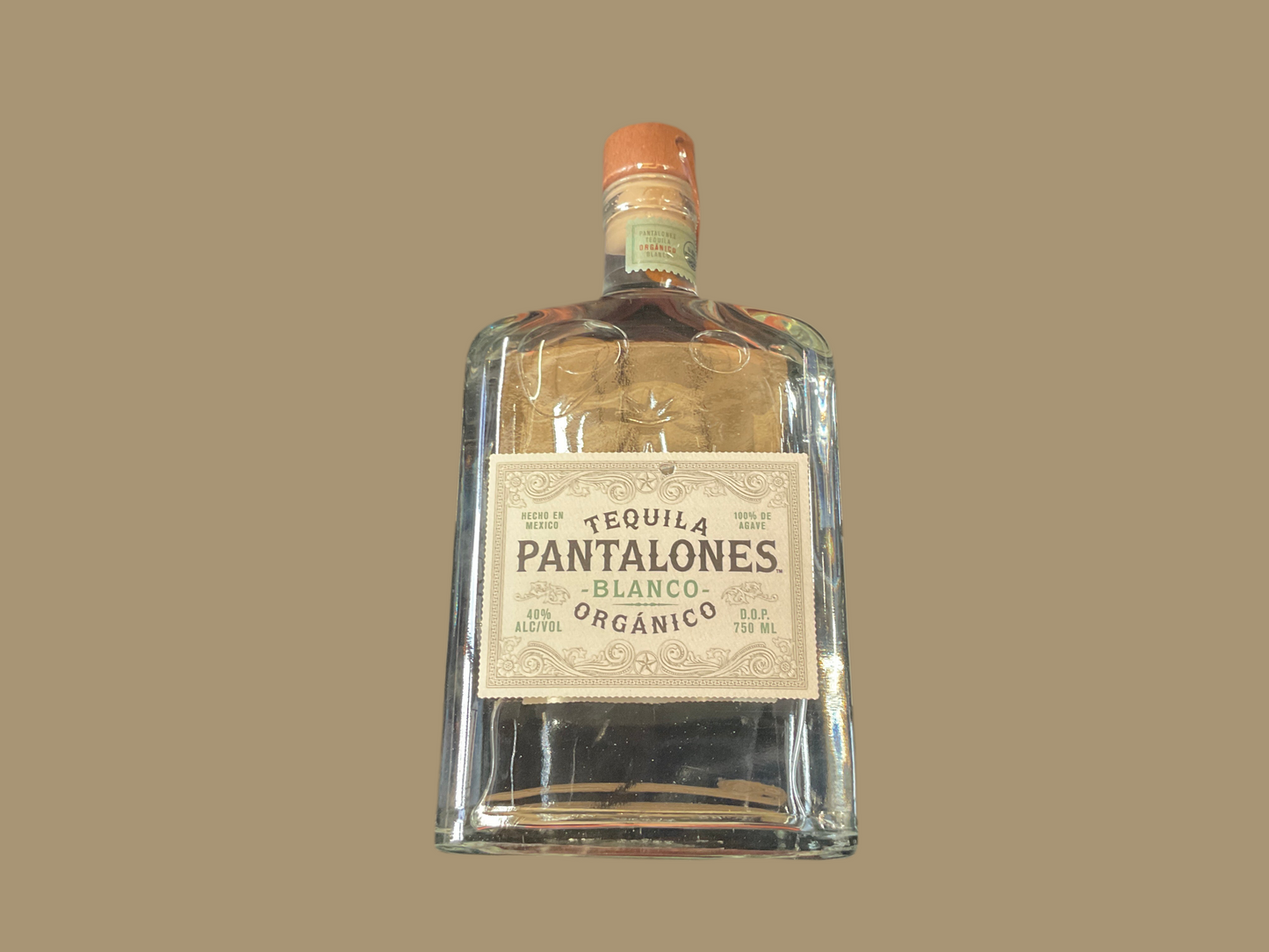 Tequila Pantalones Blanco Organico 750mL