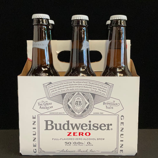 Budweiser Zero 12oz Bottles (6pk)