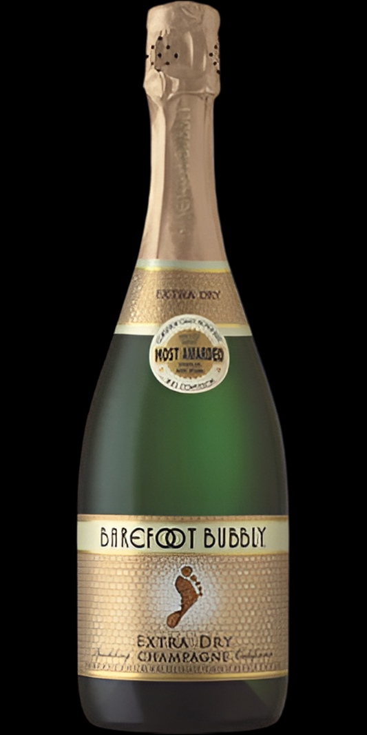 Barefoot Bubbly Premium Extra Dry Chardonnay Champagne 750mL