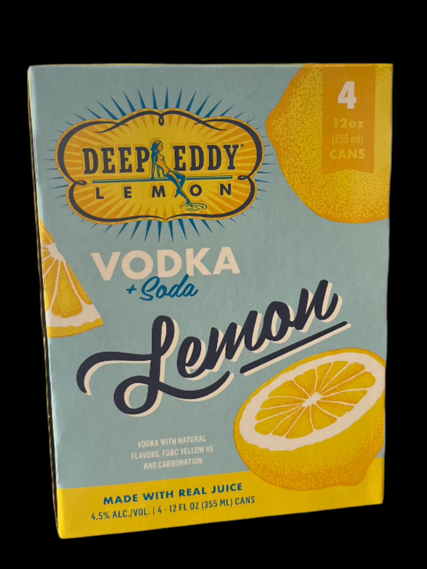 Deep Eddy Lemon Vodka Seltzer 12oz Cans (4pk)