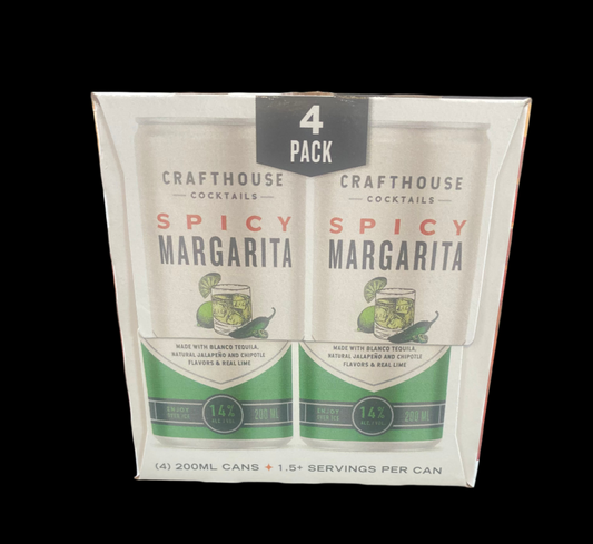 Crafthouse Cocktails Spicy Margarita 200mL Cans (4pk)
