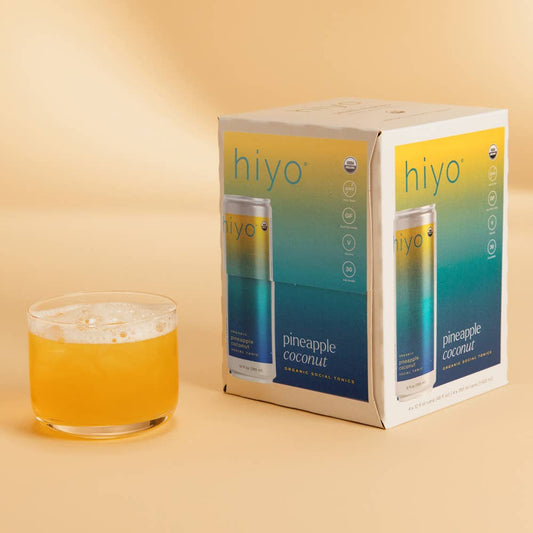 Hiyo N/A Pinedapple Coconut 12oz Cans (4pk)