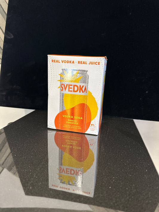 Svedka Mango Pineapple Vodka Soda 12oz Cans (4pk)