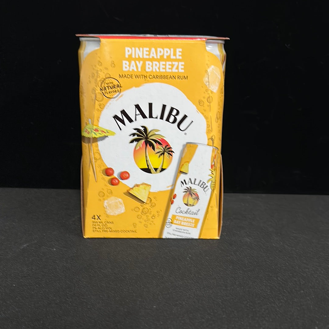 Malibu Pineapple Breeze 12oz Cans (4pk)