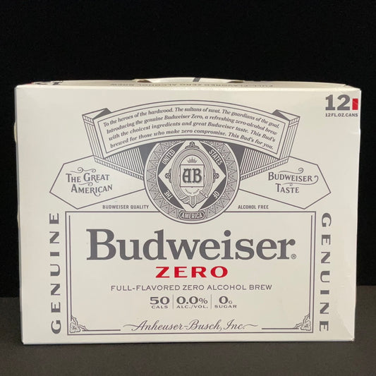 Budweiser Zero 12oz Cans (12pk)