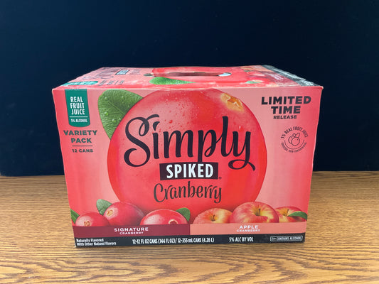 Simply Spiked Cranberry Variety 12oz Cans (12pk)