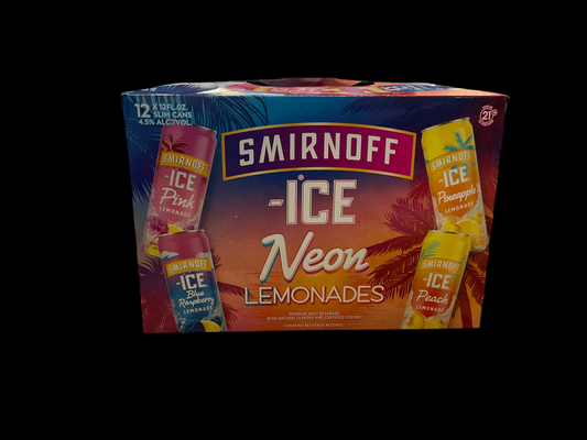 Smirnoff Ice Neon Lemonade Variety 12oz Cans (12pk)