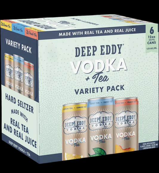 Deep Eddy Tea Variety Pack 12oz Cans (6pk)