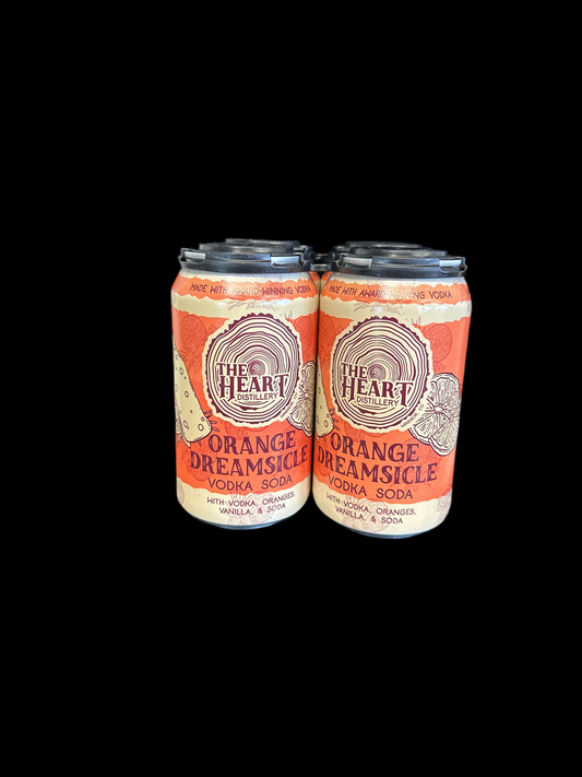 The Heart Orange Dreamsicle Vodka Soda 12oz Cans (4pk)