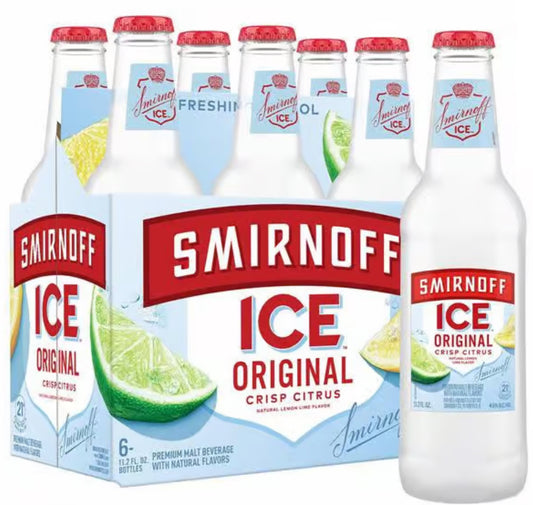 Smirnoff Ice Original Crisp Citrus 12oz Bottles (6pk)