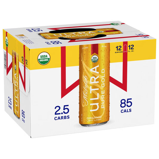 Michelob Ultra Pure Gold 12 oz Cans (12pk)