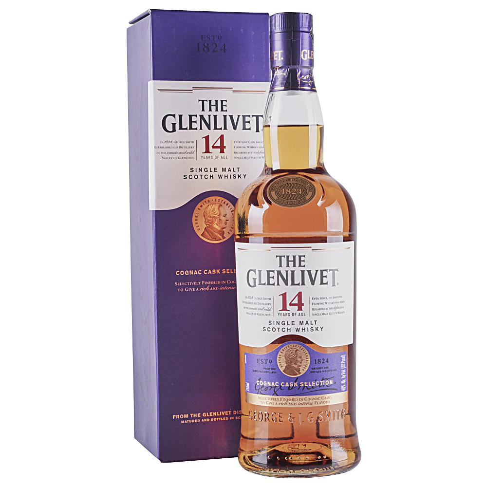 Glenlivet 14 Year Single Malt Scotch 750mL