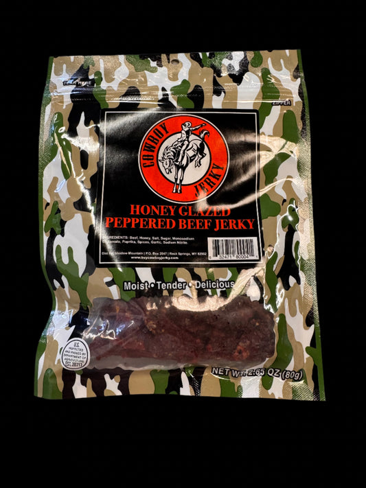 Cowboy Jerky Honey Glazed Peppered Beef Jerky 2.85oz