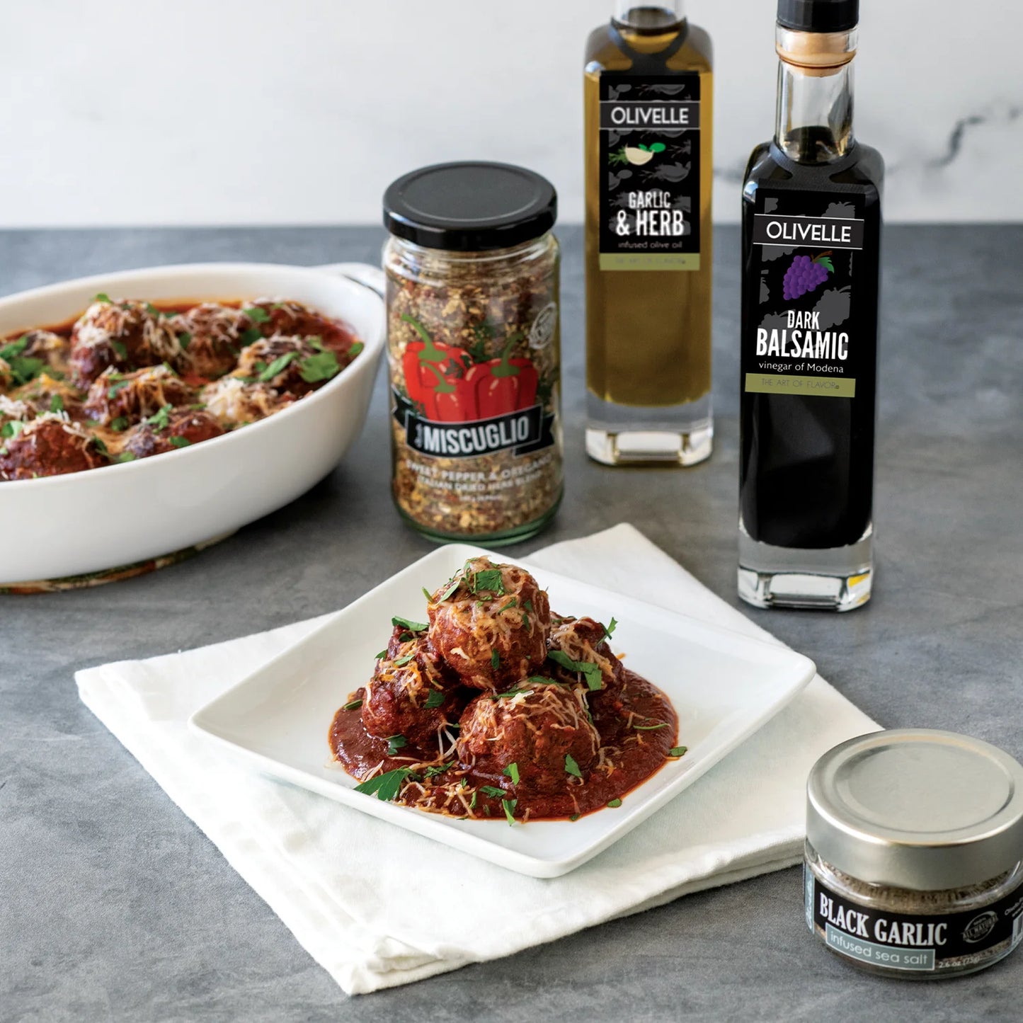 Olivelle Black Garlic Infused Sea Salt