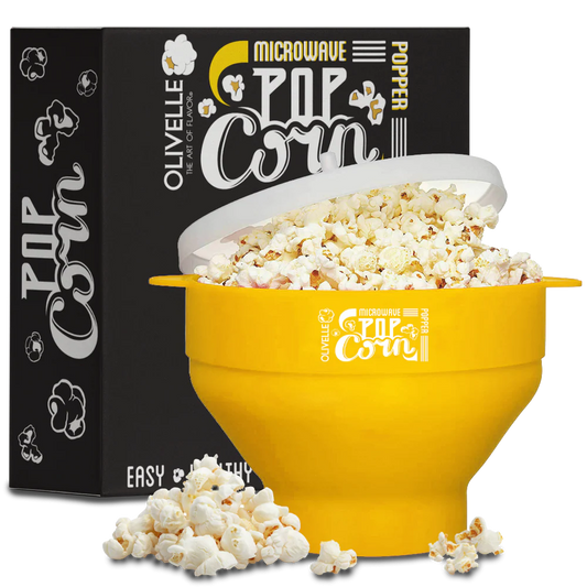 Olivelle Silicone Microwave Popcorn Popper (Lemon)