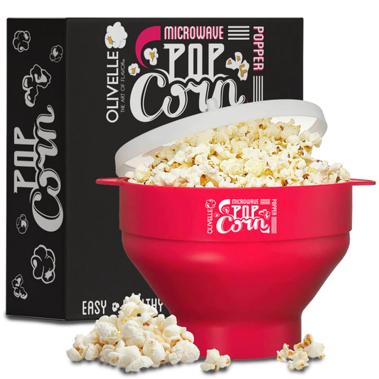 Olivelle Silicone Microwave Popcorn Popper (Watermelon)