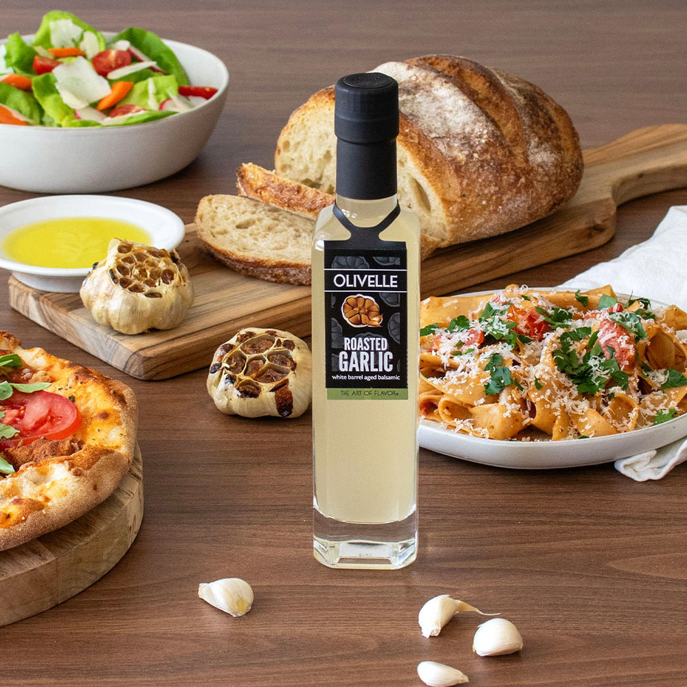 Olivelle Roasted Garlic Infused White Balsamic Vinegar 250mL