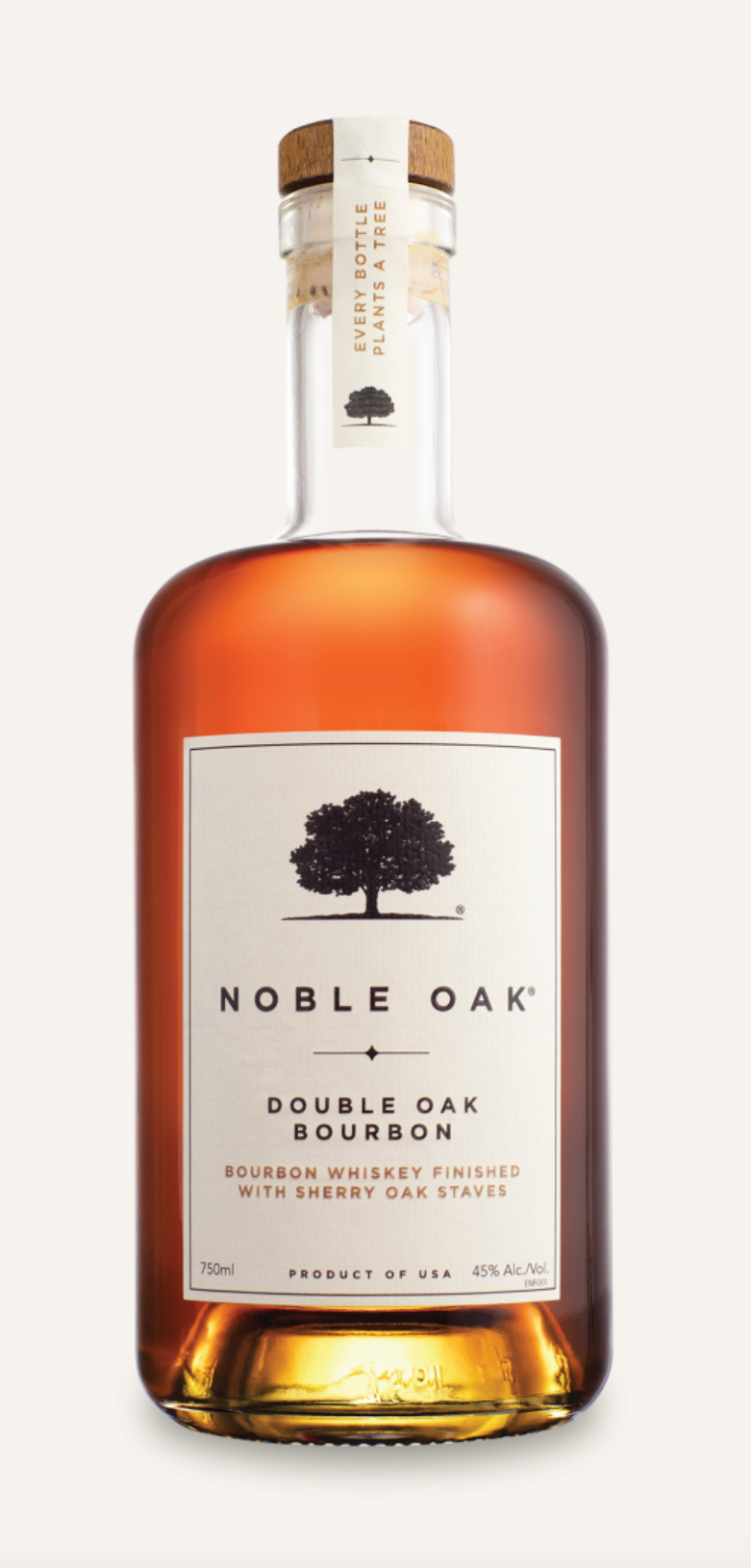 Noble Oak Double Oak Bourbon Whiskey 750mL