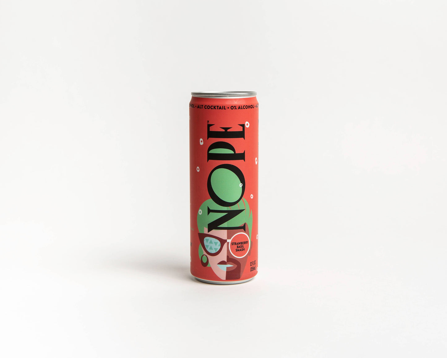 NOPE Beverages N/A Strawberry Basil Smash 12oz Cans (24 pack)