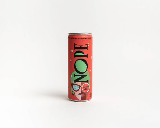 NOPE Beverages N/A Strawberry Basil Smash 12oz Cans (24 pack)
