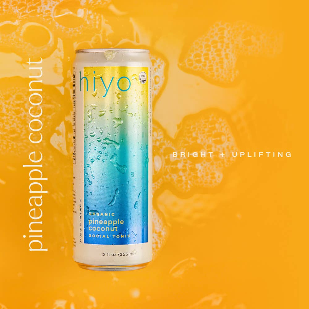 Hiyo N/A Pinedapple Coconut 12oz Cans (4pk)